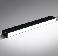 Luminaire linéaire LED suspendu en aluminium de 1 m, 20 W, diffuseur prismatique, éclairage d'atelier industriel respectueux de l'environnement, lumière du jour 5000 K