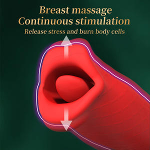 Vibrador Portátil con Estimulación de Clítoris y Pezones, Lengua Vibrante, Resistente al Agua IPX7, Recargable por USB, 10 Modos - Product Image 3