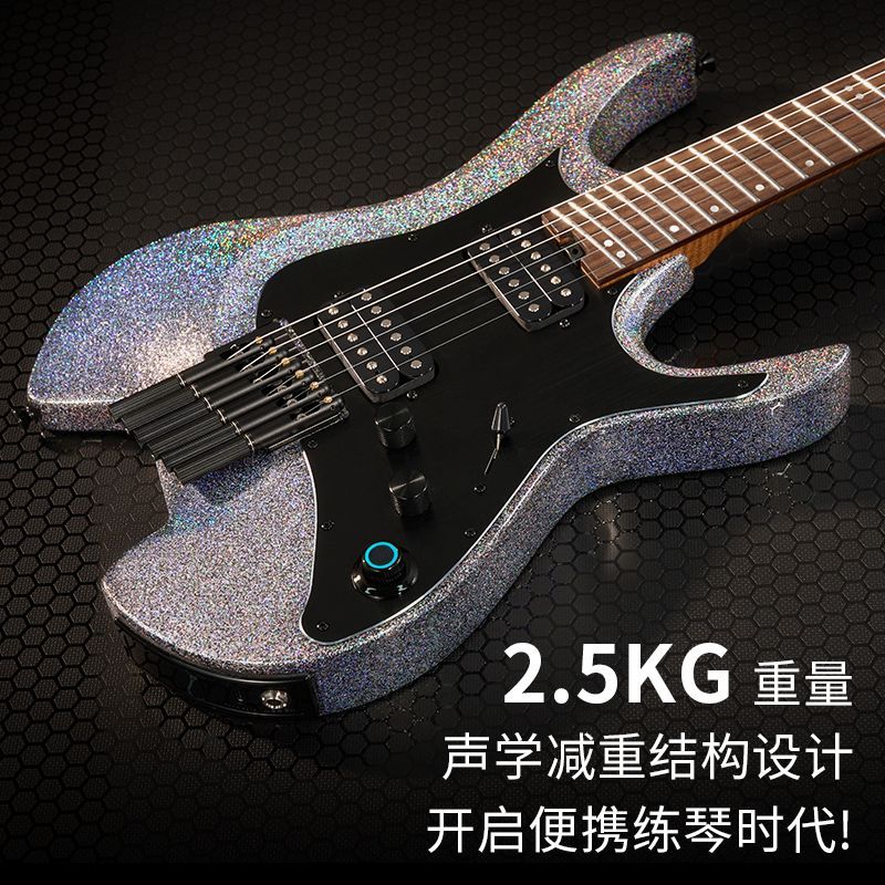MOOER GTRS W902 Smart Headless Electric Guitar - Portable