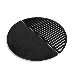 Grille de cuisson en fonte <span class=keywords><strong>pour</strong></span> barbecue de <span class=keywords><strong>camping</strong></span> en plein air de 18 pouces, plaque de cuisson en fonte demi-lune <span class=keywords><strong>pour</strong></span> Kamado - Product Image 5