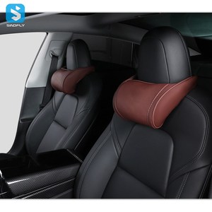 Appui-tête <span class=keywords><strong>de</strong></span> siège <span class=keywords><strong>de</strong></span> voiture en cuir PU Camping oreiller <span class=keywords><strong>de</strong></span> repos <span class=keywords><strong>de</strong></span> cou <span class=keywords><strong>de</strong></span> voyage pour <span class=keywords><strong>tesla</strong></span> modèle <span class=keywords><strong>3</strong></span>/Y - Product Image 2