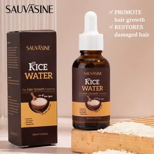 OEM Organic Regrowth Scalp Elixirs Black Rice Powerful Growth Oil Treatment Fast Rice Water Stop Hair Loss hair Growth Serum