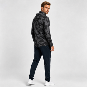Men's <b>Long</b> <b>Sleeve</b> Camouflage Hooded Fishing <b>Shirt</b> UPF 50 Quick Dry Pullover Top - Product Image 4