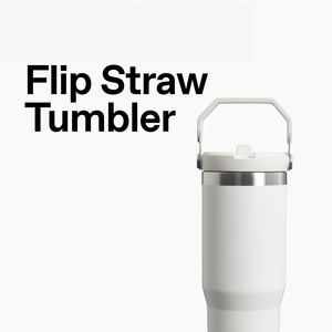 Custom Logo 20oz 30oz 304 Stainless Steel Double Wall Vacuum Tumbler Handle for Leakproof Travel 6-12 Hours Thermal - Product Image 2