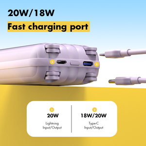 Banco de Energía de 22.5W y 10000mAh con Cable Integrado, Cargador Portátil con Forma de Maleta - Product Image 1