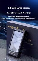 NanoVNA-F V3 1M-Analizador de red de 6GHz Pantalla táctil de 4,3 "HF VHF UHF SHF Antena y prueba de RF