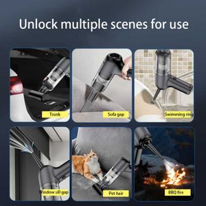 Aspiradora de Mano Integrada de Soplado y Succión de Marca Privada 2025, Mini Aspiradora de Alta Potencia para Automóvil - Product Image 2
