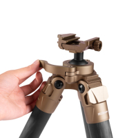 Trépied tactique de chasse en plein air Linkogear HT-324C, ultra léger, pliable, base stable, pieds en fibre de carbone et aluminium