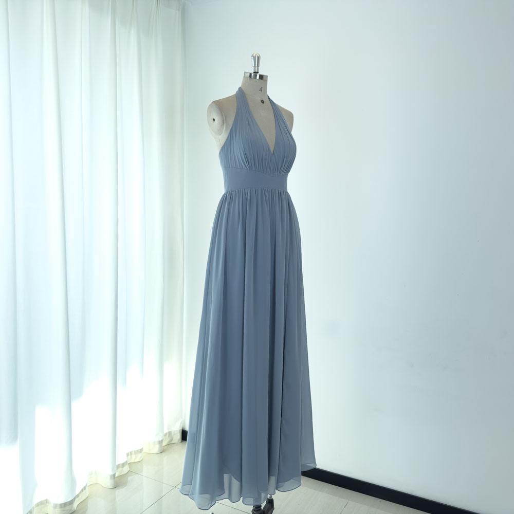 blue dress for baby girl Ladivine 7493 - Draped Satin Evening Gown 12 / Lavender