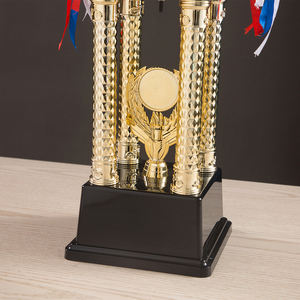 الجوائز ذات الجودة العالية أربعة أعمدة الكأس الذهب كبير كوب أسود مطلي قاعدة متعددة الأحجام جائزة حفل الأحداث الرياضية SZ16 - Product Image 4