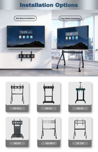 75 inch 4k thông minh moniteurs Board LCD Wifi tương tác màn hình phẳng màn hình cảm ứng cho giảng dạy và hội nghị tương tác phẳng - Product Image 6