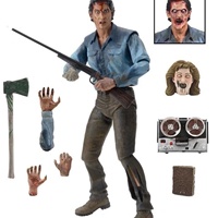 Figura de Acción Articulada de PVC de 7 Pulgadas de Ash de Evil Dead 2, Edición Deluxe de NECA, Serie de Películas