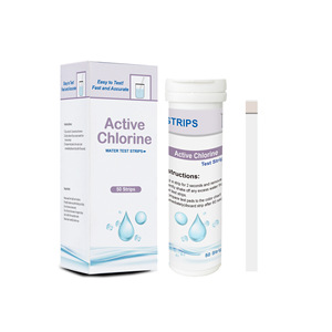 Tiras reactivas para la detección de cloro en agua, 80x5 mm, 100 tiras por botella, para monitoreo de agua potable y aguas residuales - Product Image 3