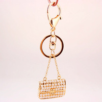 Vente flash Sac à main pour femmes Pendentif Cristal Perle Porte-clés (KC045C)