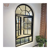 Ventana Abatible Moderna de Marco Estrecho Negro con Mosquitera para Dormitorio, Insonorizada y con Rotura de Puente Térmico