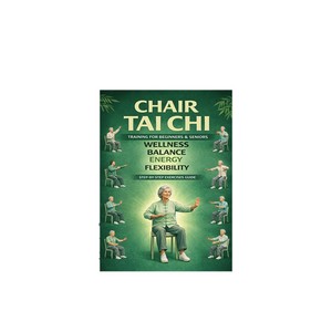 Silla de Tai Chi para personas mayores, libro de desafío de 28 días, tamaño A5, mejora el equilibrio, reduce el dolor en las articulaciones, manténgase activo - Product Image 4