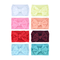 Ensemble de bandeaux pour bébé les plus vendus – Accessoires capillaires en tissu imprimé, élastiques et très extensibles, avec nœuds désordonnés colorés