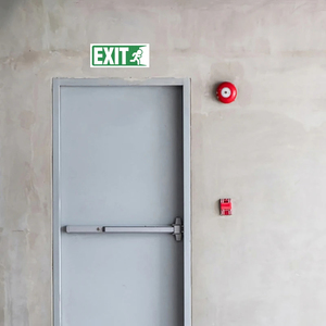 Cảnh Báo Sáng Vinyl An Toàn Nhôm Laser Khắc Dấu Hiệu Thoát Ban Cháy Khẩn Cấp Thoát Dấu Hiệu LED Ánh Sáng - Product Image 3