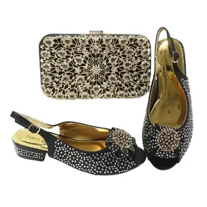 Bridal shoes and matching bag Italian shoes and bag set for women party