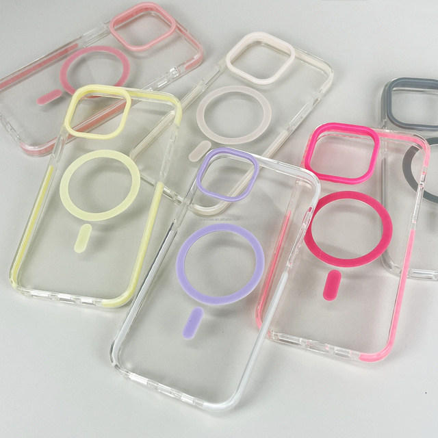 Shockproof Magnetic Phone case Clear for iPhone 16 E 15 Pro Max 14 13 XS Bulk Wholesale Phone Waterproof Cases for Samsung A26