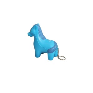 Llavero con Forma de Caballo de Peluche, Llavero de Goma No Tóxica con Diseño de Animal de Dibujos Animados - Product Image 3