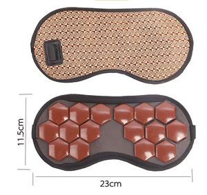 Fabrik Direkt vertrieb Erwärmung Luxus Ohren schützer Turmalin Jade Custom Satin Kühlung unter Heizung Seide Schlaf Augen maske - Product Image 3