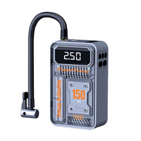 Portable 150PSI Moto Vélo Véhicule Pneu Pompe À Air 60W Filaire LED Affichage Numérique Électrique Gonfleur De Pneu