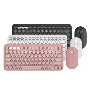 Original Logitech Pebble 2 Combo inalámbrico Combos Wireless <span class=keywords><strong>Keyboard</strong></span> <span class=keywords><strong>Mouse</strong></span> <span class=keywords><strong>Set</strong></span> para Windows 2,4 GHz Wireless Compact <span class=keywords><strong>Mouse</strong></span> - Product Image 1