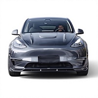 Nuevo Kit de Carrocería de Fibra de Carbono para Tesla Model Y, Difusor Delantero, Faldones Laterales, Alerón, Capó, Kit de Carrocería Original con Calidad 1:1