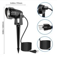 Projecteur paysager extérieur RGBW IP65, éclairage de jardin sur piquet, éclairage d'arbre, lumière LED à intensité variable avec télécommande
