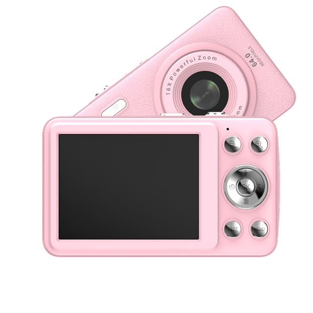 Compact Digital Camera CMOS Sensor FHD 1080P 44MP with 2.4" LCD Screen Anti-shake Cheap Portable Rechargeable Vlogging Camera