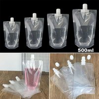 Pochette souple transparente personnalisée avec bec verseur pour aliments pour bébés, aliments pour animaux, boissons liquides, jus, emballage PE