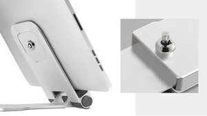 Mk502 hình ống nhỏ đẩy xi lanh quảng cáo <span class=keywords><strong>Showcase</strong></span> khóa iPad kiosk màn hình cảm ứng máy tính bảng đứng hiển thị đứng đẩy khóa - Product Image 5