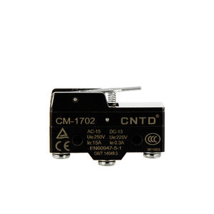Micro-interrupteur électrique CNTD Changde CM-1702, bouton à poignée courte à retour automatique, à course limitée - Product Image 3