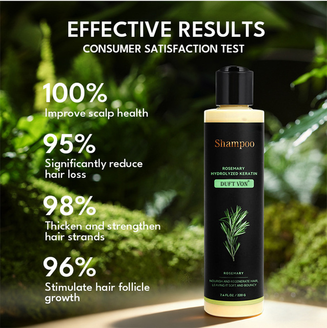Custom Natural Rosemary Anti-Frizz Shampoo Dry Hair Nourishing Cream Keratin Treatment Hair Mask Serum Conditioner