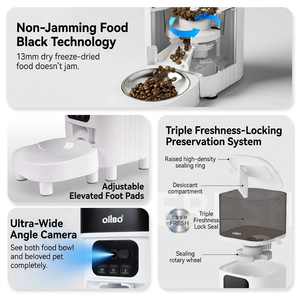 Distributore Automatico di Cibo per Animali Domestici con Video e Timer, Controllo Remoto, per Cani e Gatti, Modello Flagship 4L - Product Image 4