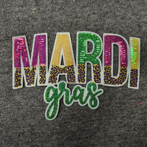 חדש מותאם אישית טלאי חולצה גדולה נצנצים בדים מרדי טלאים עבור בגדי כובעים - Product Image 5