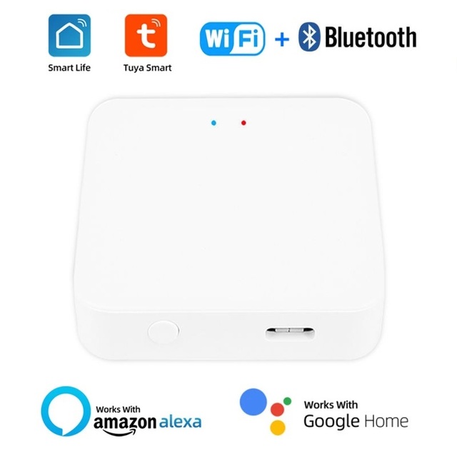 RIXIANG Zigbee 3.0 Smart Gateway Low Energy Wi-Fi Smart Home System Hub USB Plastic Keyless Smart Lock Tuya APP Remote Control