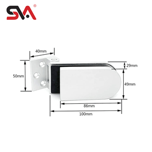 Automazione CNC potente SVA Team di ingegneri DDP lucidato morsetto angolare cromato pesante doccia camera <span class=keywords><strong>cerniera</strong></span> in <span class=keywords><strong>alluminio</strong></span> - Product Image 2
