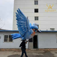 Marionnette gonflable réaliste en forme d'oiseau Nuitonnerie pour spectacle de danse et fête