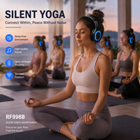 Casques de yoga sans fil silencieux de qualité supérieure RF HIFI RF998B 3 canaux pour fitness et méditation