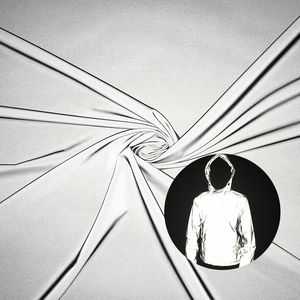 Bán buôn vật liệu phản chiếu 140cm 100cm chiều rộng cao VIS trắng bạc không thấm nước phản chiếu vải cuộn đóng gói cho hàng may mặc - Product Image 5