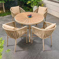 Chaises de jardin, meubles d'extérieur en rotin tressé, table et chaises pour balcon, table carrée ou ronde, ensemble de 4, 6 ou 8 pièces, meubles d'extérieur
