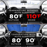 Pare-soleil de pare-brise de voiture en gros pour l'été, réflecte les rayons UV, pare-soleil avant pour voiture, accessoires automobiles, pare-soleil de fenêtre