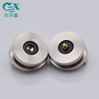 Conector de Carga Magnético Ultrafino de 2 Pines CZX Personalizado de 10 mm, Conector Hembra y Macho de 2P con Contacto de Succión Delgado para Aplicaciones de Alimentación USB