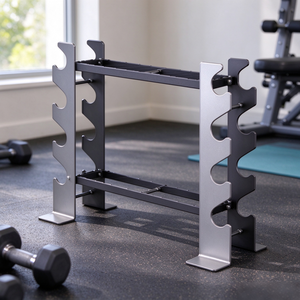 Support de rangement pour haltères à 3 niveaux, en acier allié, pour salle de sport commerciale - Product Image 6