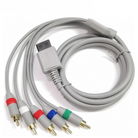 1.8M Wii à 5 RCA AV câble adaptateur pour Nintendo Wii U Console de jeu HDTV EDTV stéréo Audio vidéo connecteur câble 3RCA 5RCA cordon