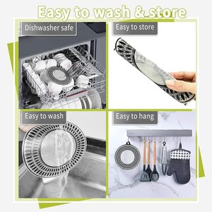 Accesorios de Cocina, Tapete Protector para Placa de Inducción, Protector de Silicona contra Rayones para Placa de Inducción, Moderno, Redondo, 0.4mm - Product Image 4