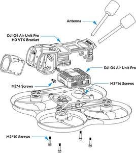 BETAFPV Pavo20 Pro Brushless Whoop Quadcopter 4K FPV Freestyle Shooting 1104 7200KV Motor 2-3S 20A 450-650mAh Kits de drones - Product Image 5