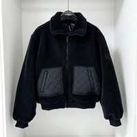 Manteau long en fourrure synthétique patchwork pour femme, collection début d'automne, transfrontalier